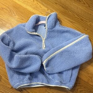 Old Navy Light Blue Sherpa Hoodie